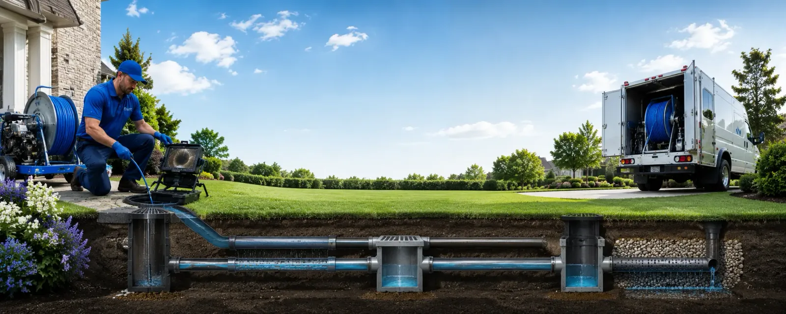 Outdoor drain cleaning information for Rio, WV
